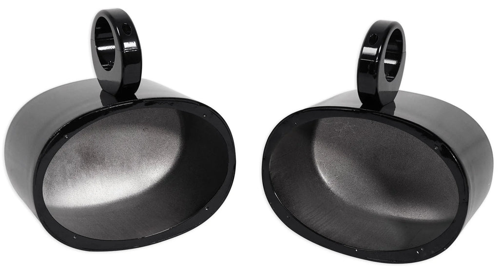 6x9 Black Aluminum Wakeboard Tower Speaker Pod Enclosures U14162