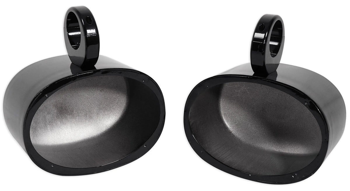 6x9 Black Aluminum Wakeboard Tower Speaker Pod Enclosures U14162