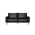 Faux Leather Square Arm Sofa O685
