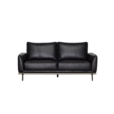 Faux Leather Square Arm Sofa O685