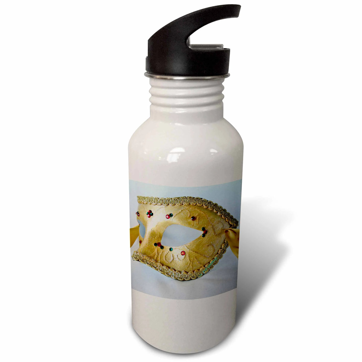 Antique Gold Glitter 21 oz Sports Water Bottle H47914