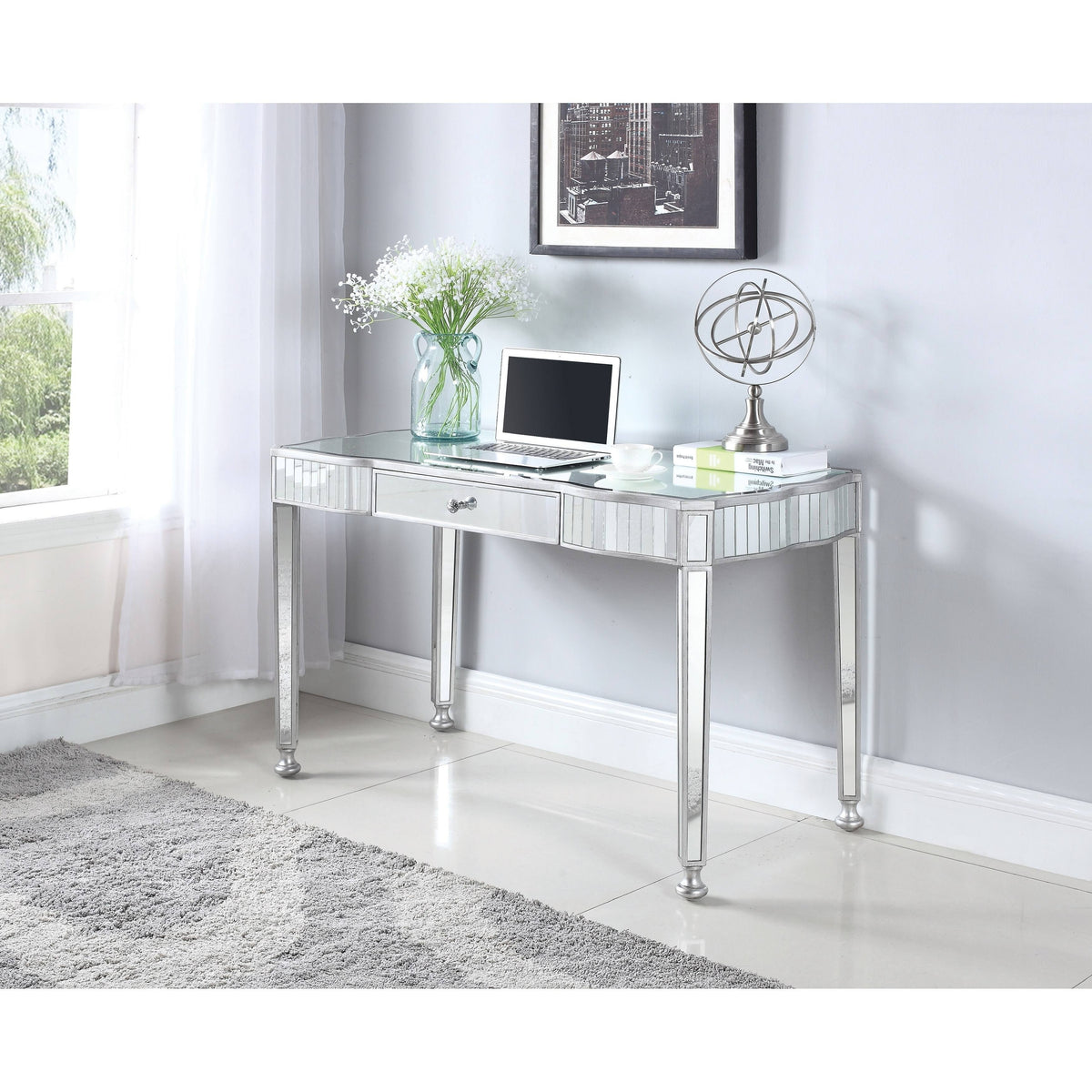 Antique Silver Writing Desk D998889