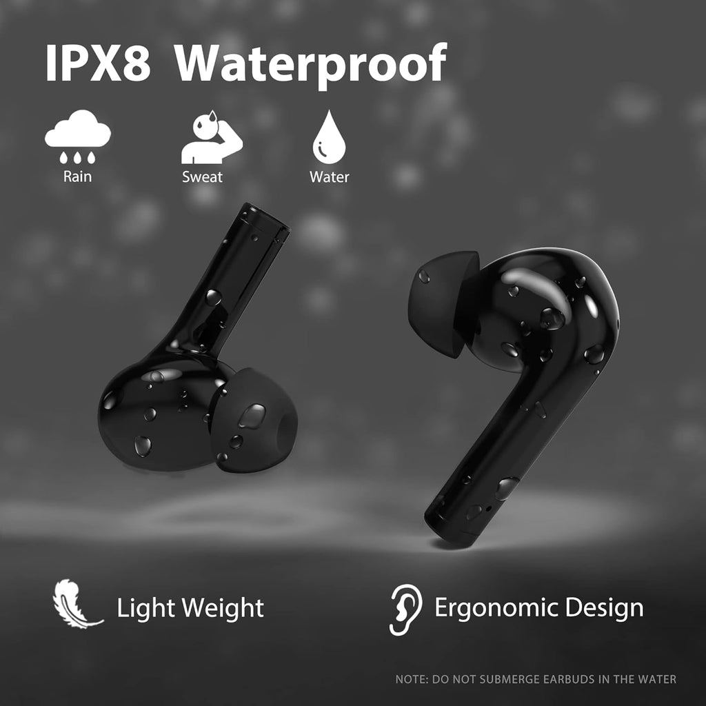 Noise Cancelling Wireless Earbuds with Smart Touch Control, IPX8 Waterproof, Pack of 2 C971073