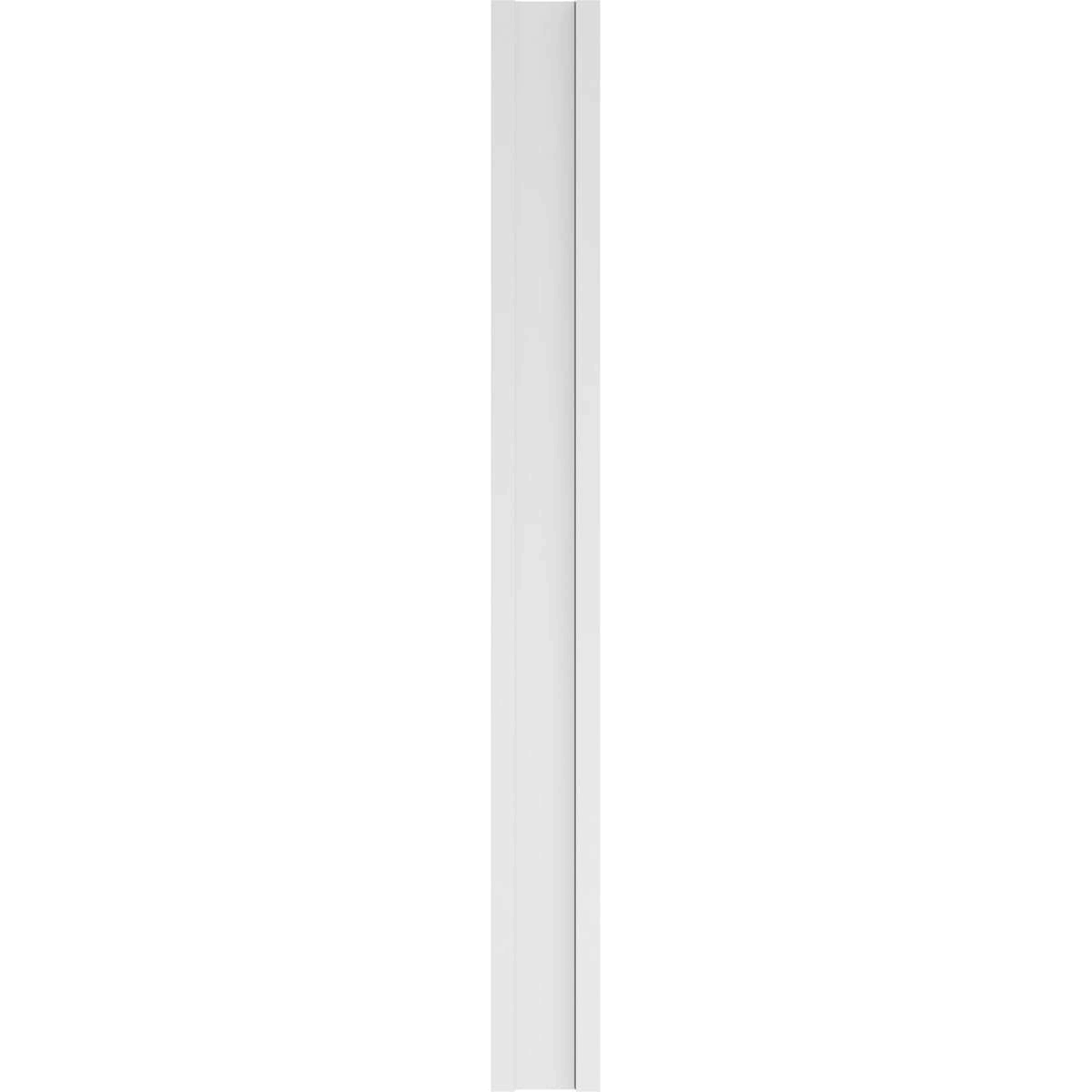 Two Equal Flat Panel PVC Pilaster with Capital and Base (Pair) O18762