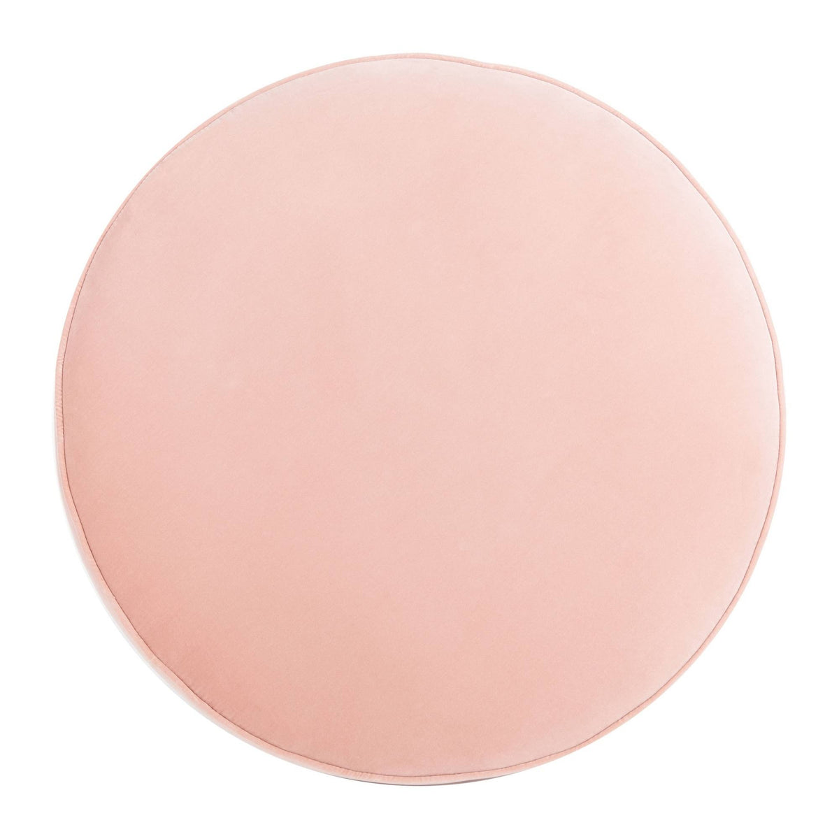 Blush Pink Velvet Ottoman Q17601
