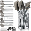 38 Pieces Silicone Kitchen Utensils Set With Stainless Steel Utensil Holder U281