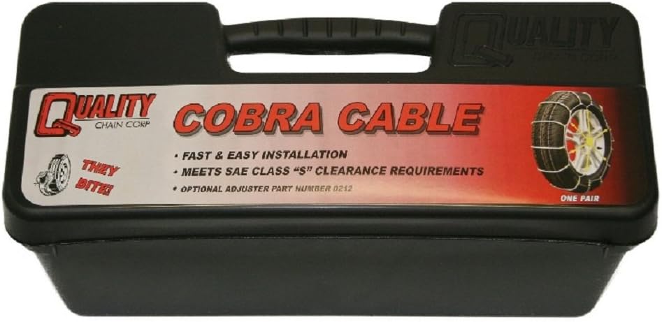 Cobra Cable Passenger Snow Traction Tire Chains G631