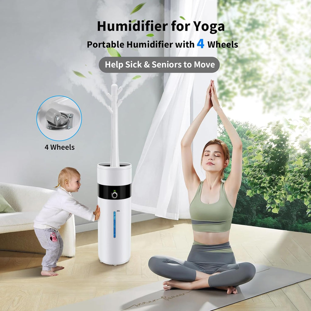 Ultrasonic Topfill Cool Mist Tower Humidifier 18L 4.76Gal 360° Nozzle D463