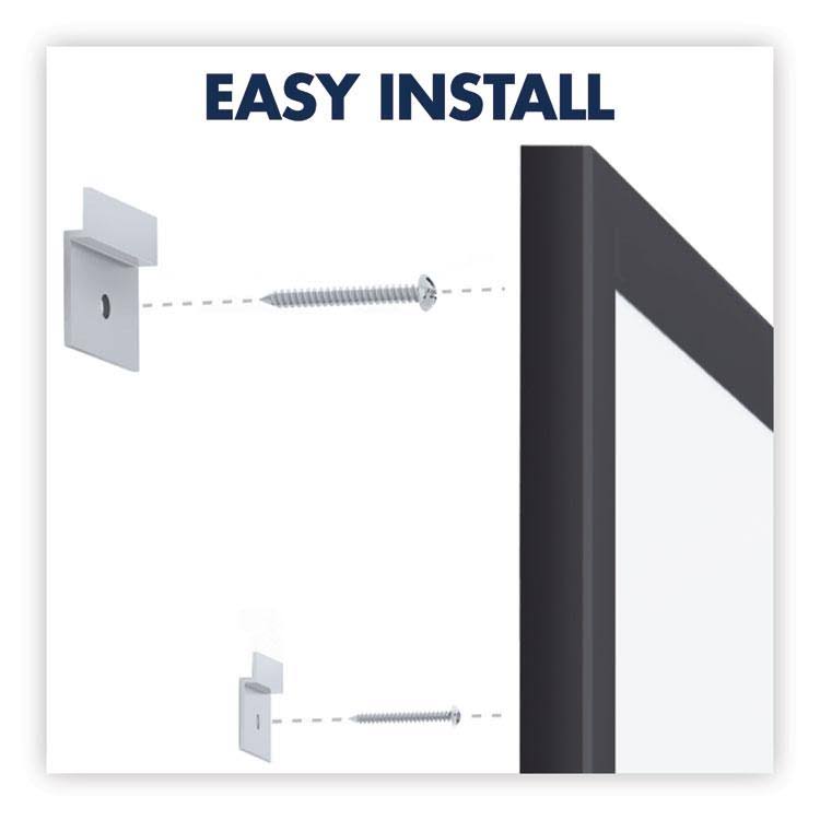 36 x 24 Black Aluminum Frame Magnetic Whiteboard T592909