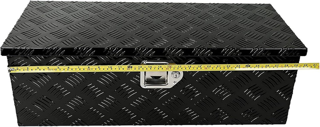 Black Aluminum Pick Up Truck Bed Tool Box with Lock Keys E253031