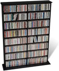 Black Double CD DVD Wall Media Rack T525
