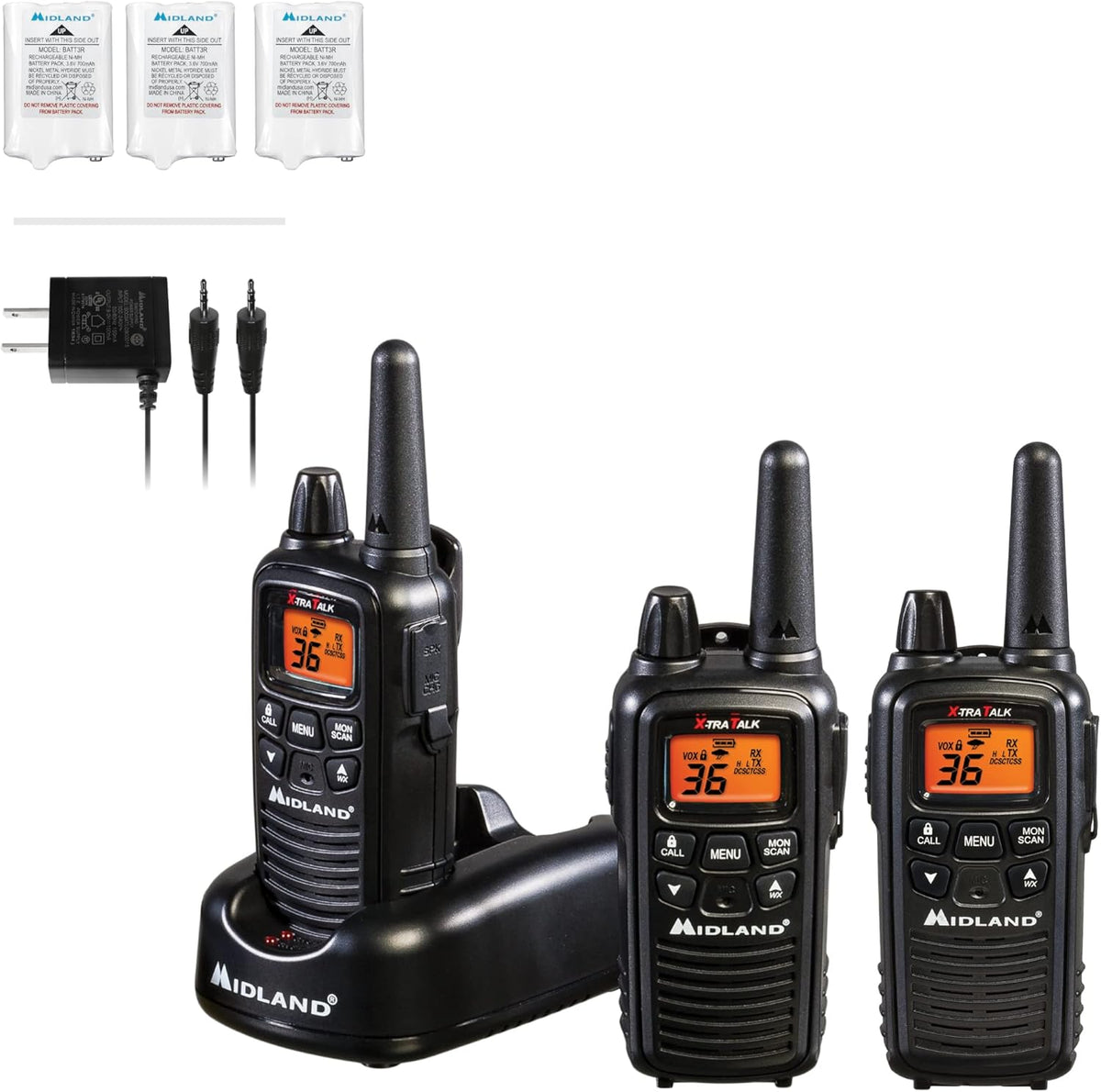 36 Channel FRS Two-Way Radio Walkie Talkie (Yellow/Black) D6175