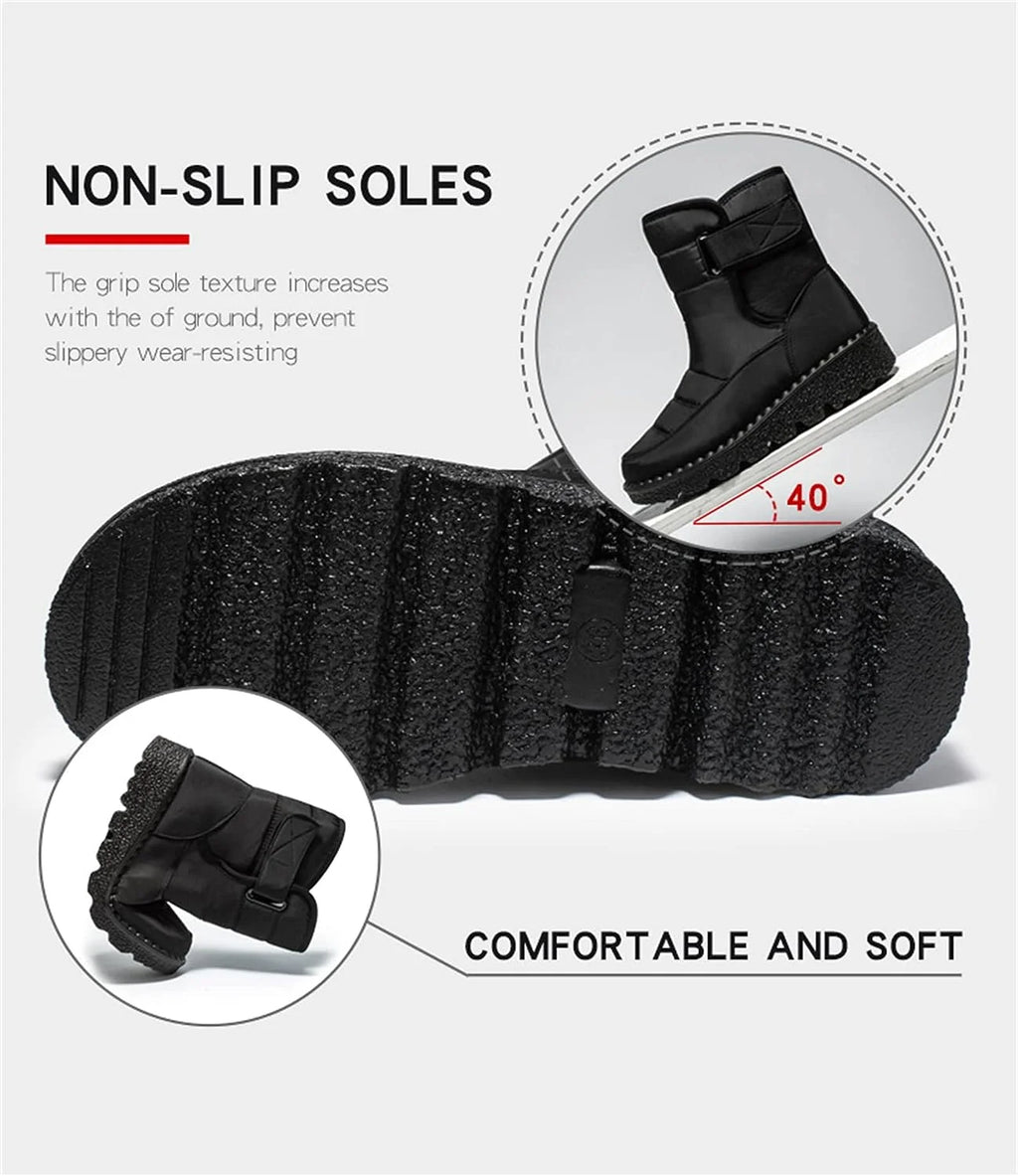 Waterproof Fur Lined Winter Ankle Boots X450703