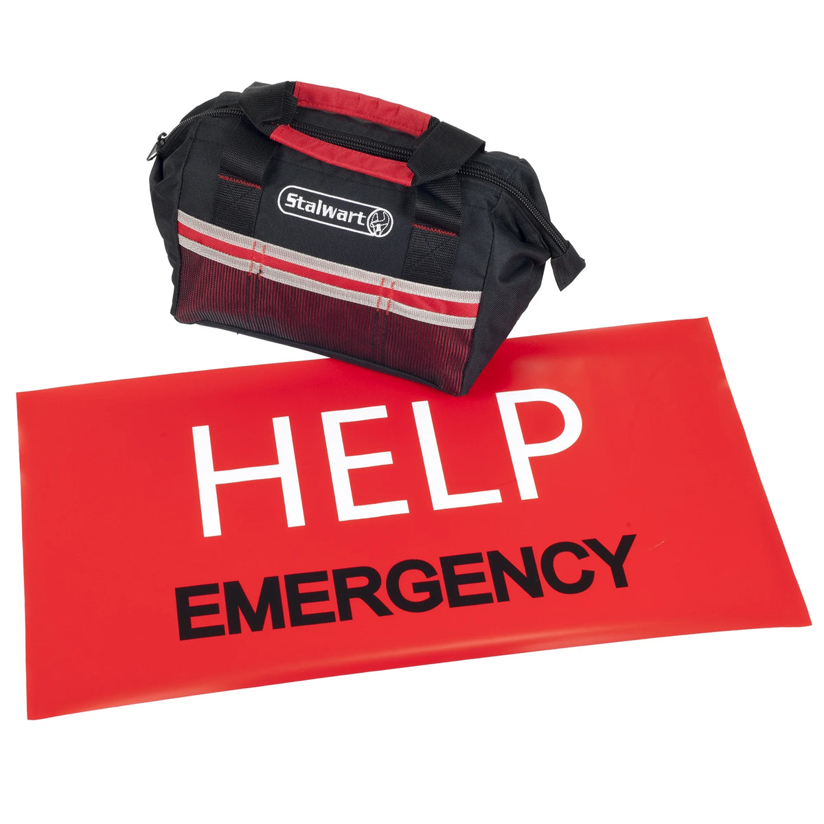 Red 55 Piece Emergency Roadside Kit with Travel Bag N417906