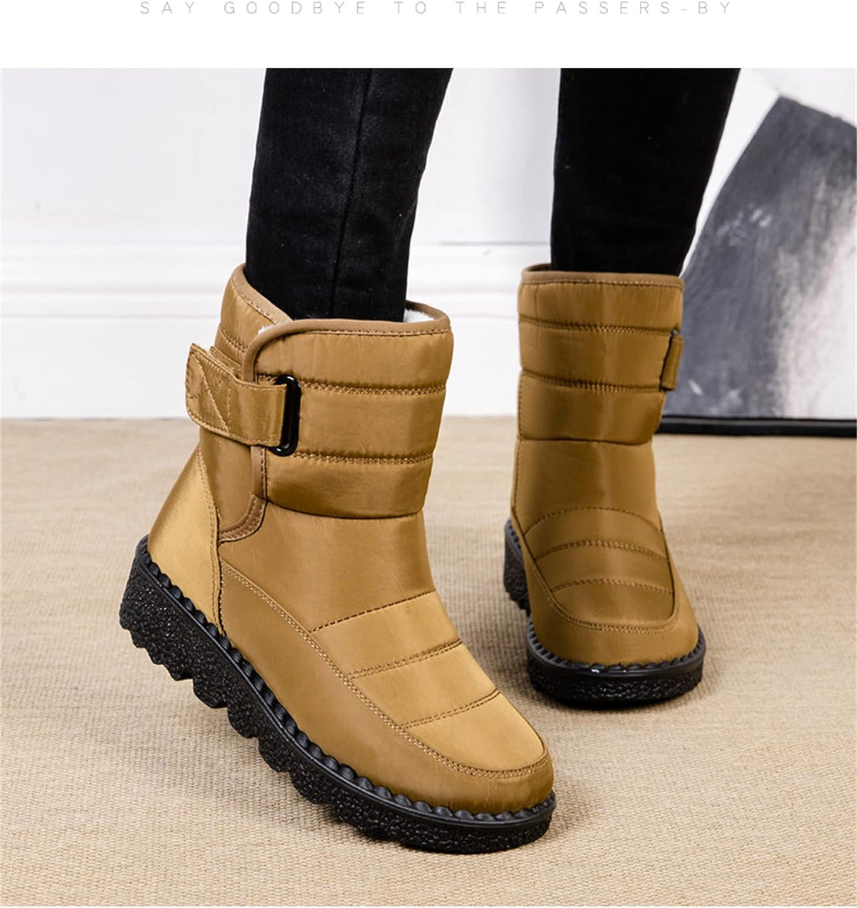 Waterproof Fur Lined Winter Ankle Boots X450703