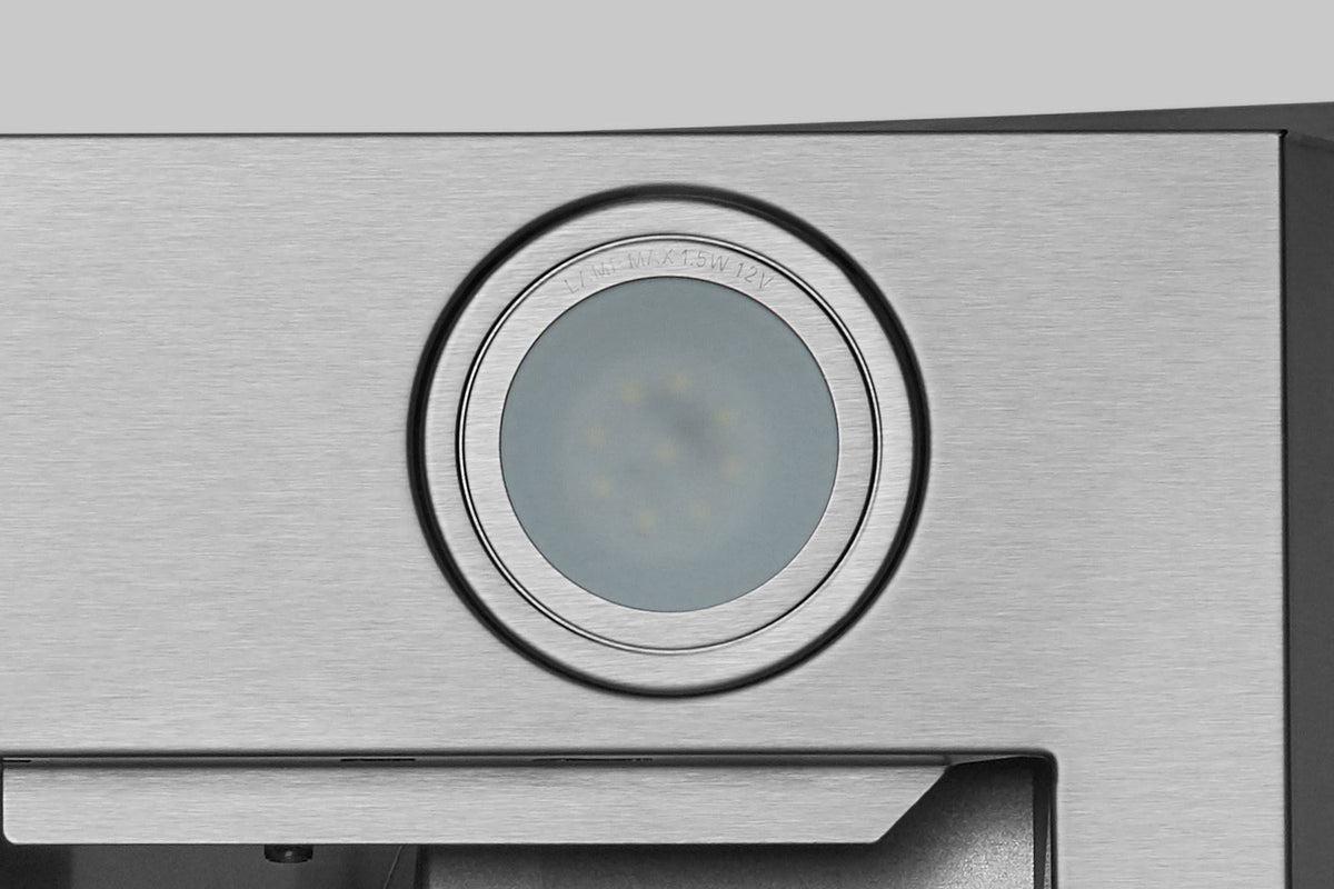 30x22 600 CFM Convertible Island Range Hood in Stainless Steel E663