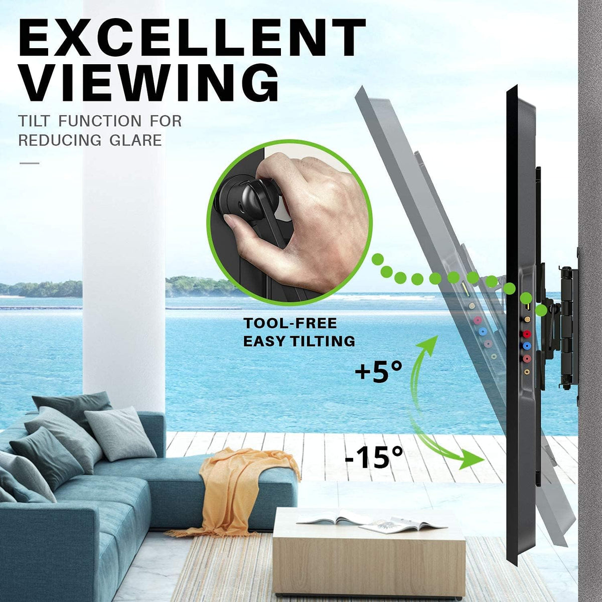 Full Motion TV Wall Mount Dual Articulating Arms, Max VESA 600x400mm, 100lbs, Pack of 2 M652463