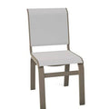 Textured Black/White Patio Dining Side Chair W507919