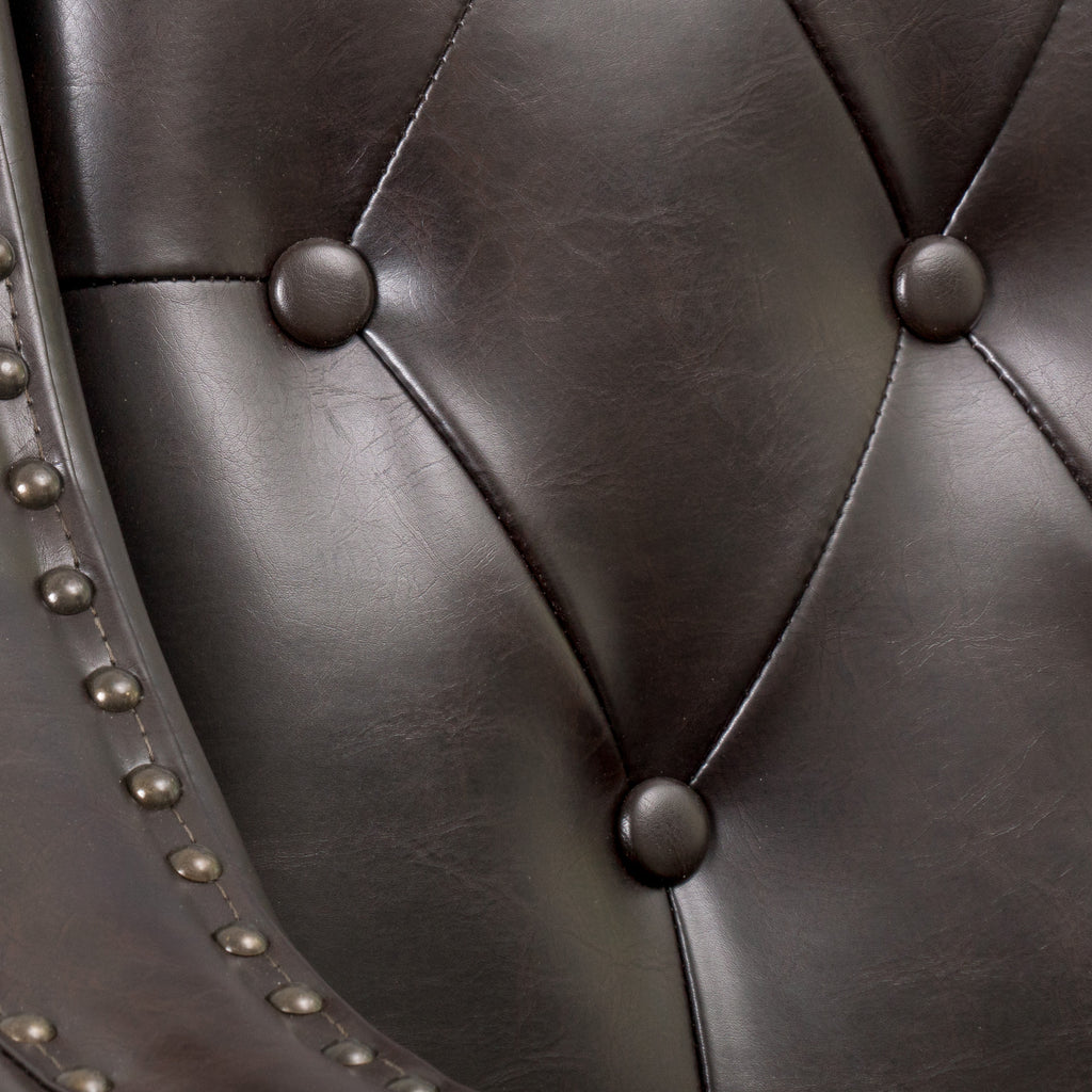 Brown Bonded Leather Club Chair X2358