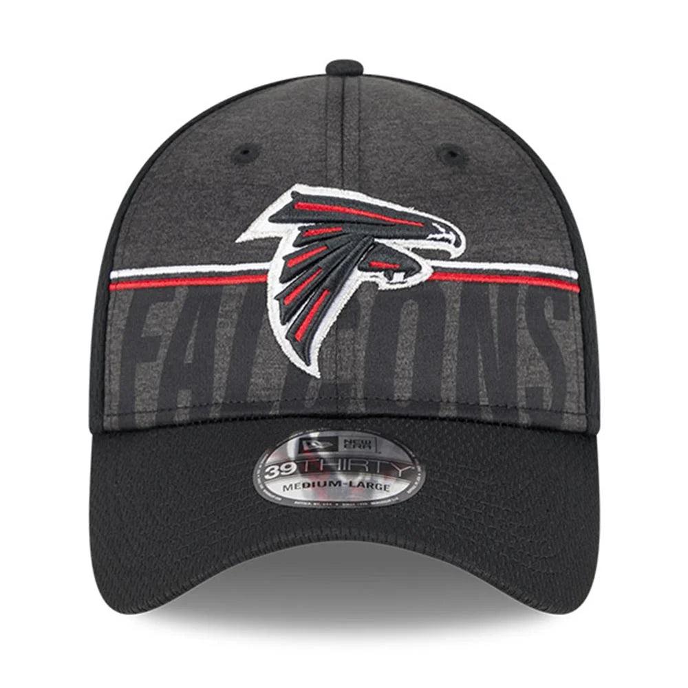 Black Atlanta Falcons 39THIRTY Flex Fit Hat V710586
