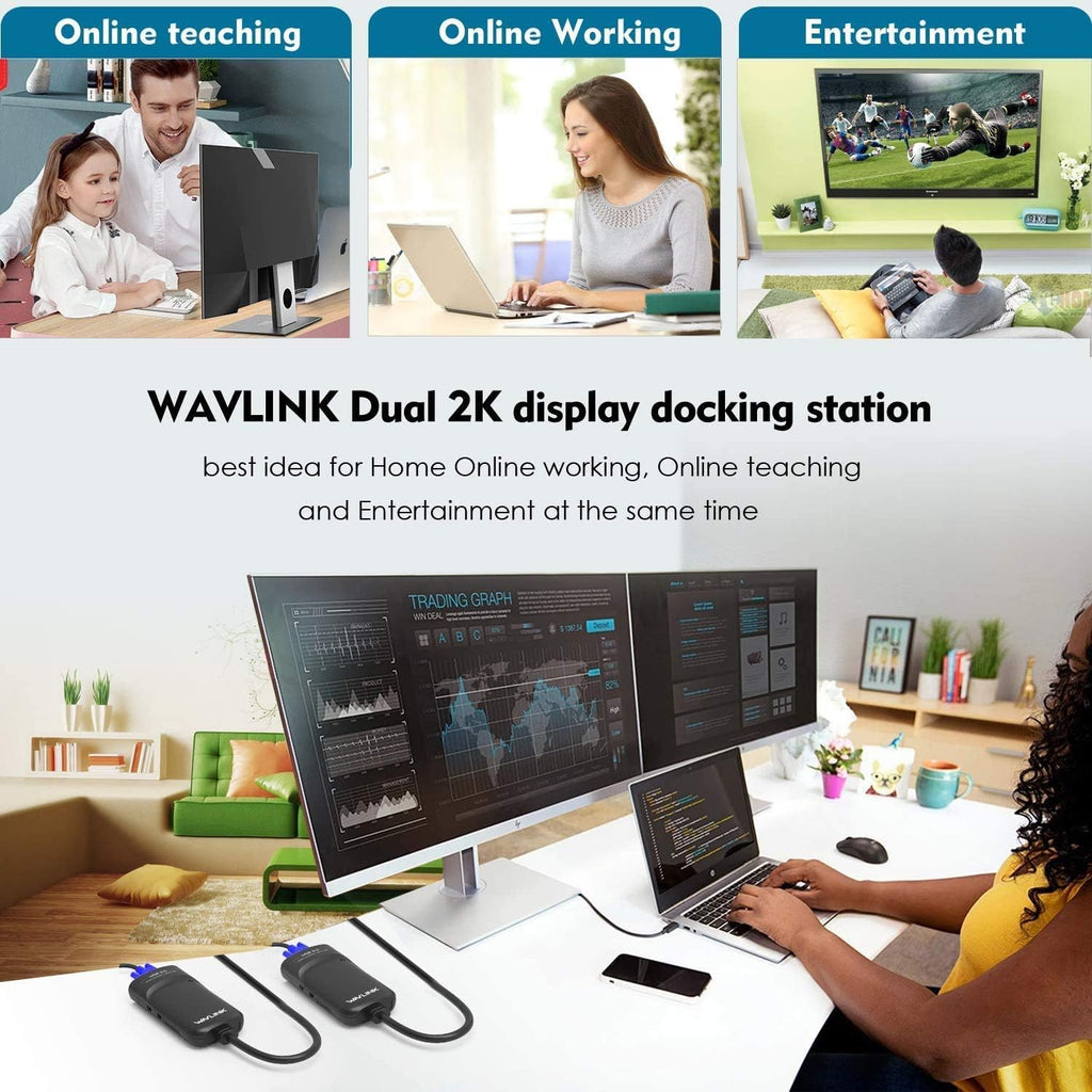 USB 3.0 to DVI/HDMI/VGA Universal Video Graphics Adapter with Audio Port H13161
