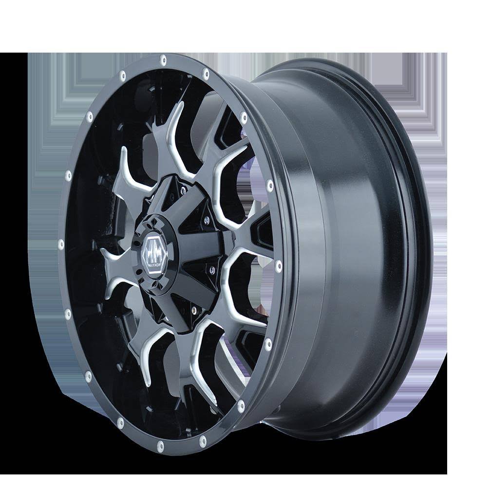 Black/Milled Spokes 20x9 8x180 0mm 130.8mm P119