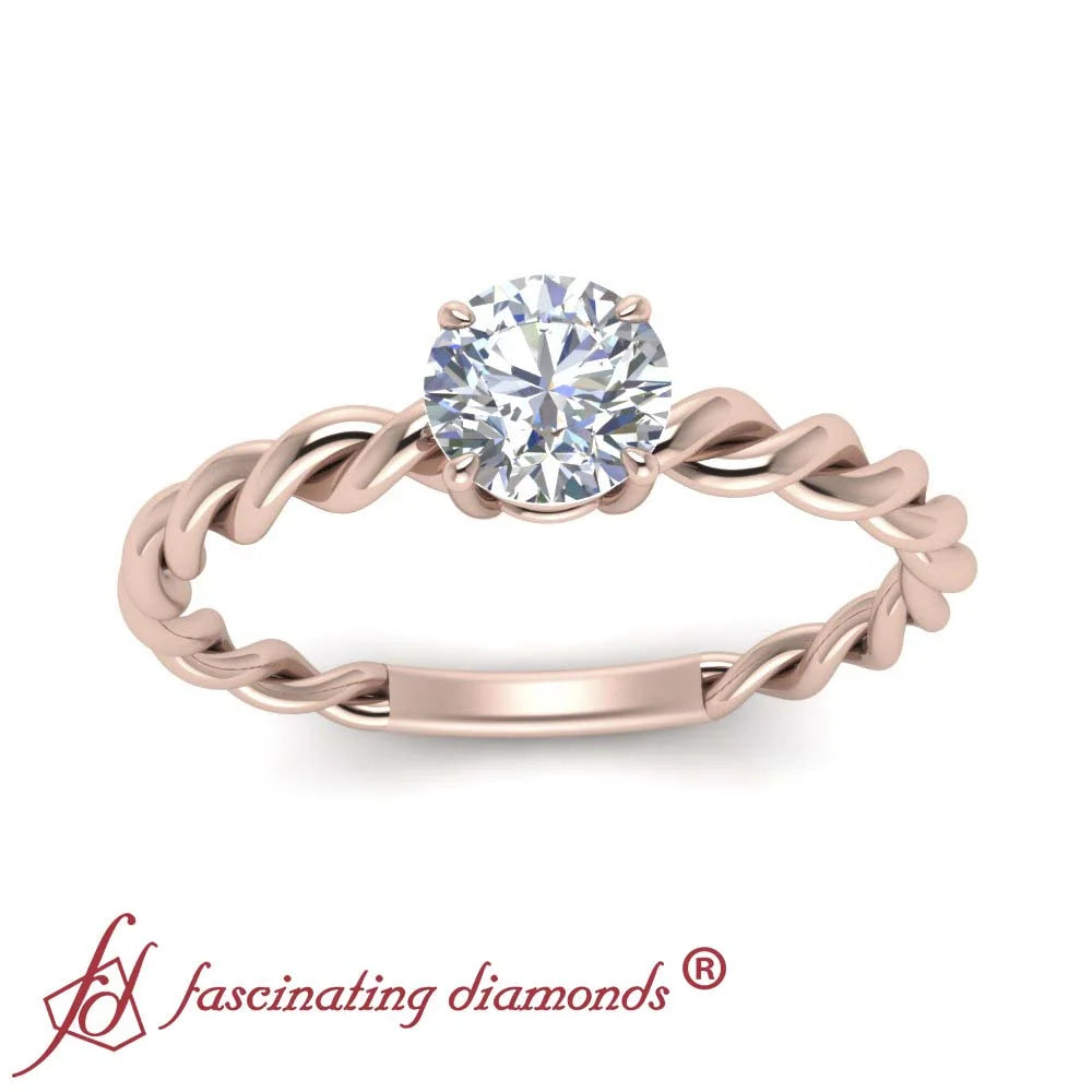 14K Diamond Solitaire Engagement Ring M3125