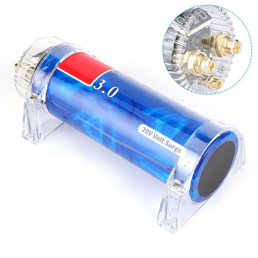 3.0 Farad Aluminum Alloy Car Audio Capacitor Pack of 2 P8242