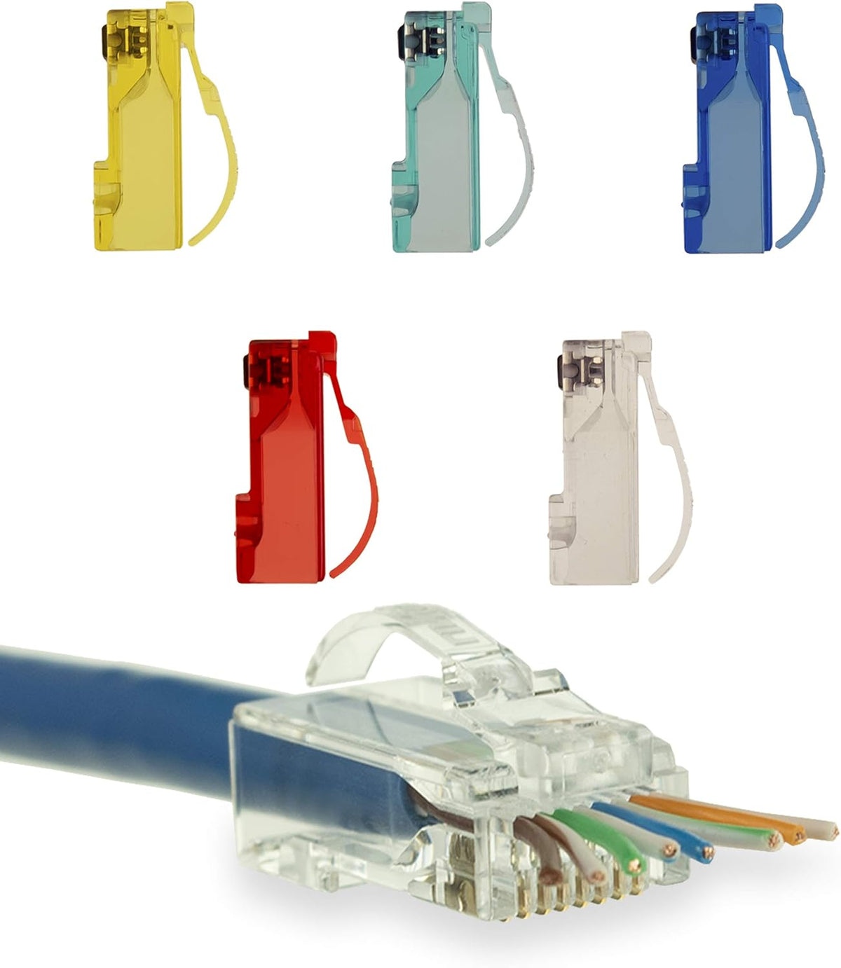 Snagless RJ45 Cat6 STP Connectors 100 Pack K402664