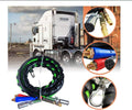 12 Ft 3-in-1 Air Power Line Hose Wrap Air Line Hose Assemblies for Semi Truck Tractor Trailer D894572