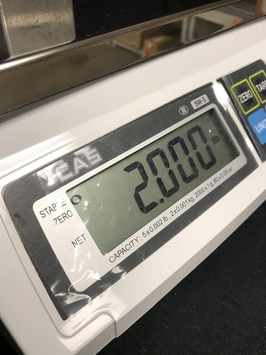 Food Service Scale, 5 x 0.002 lbs, Kg/g/Oz/Lb Switchable R187