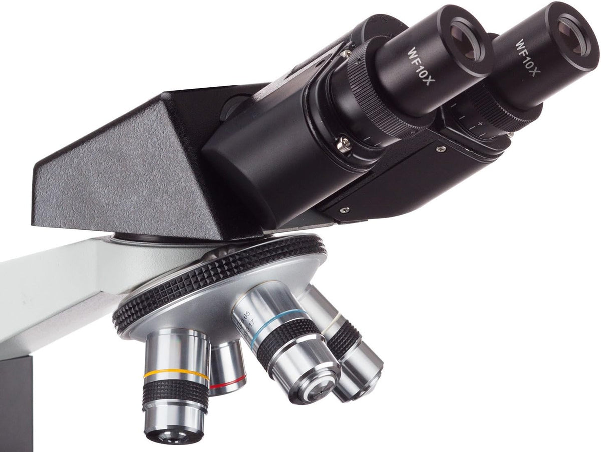 White Compound Binocular Microscope, 40X-2000X Magnification P820