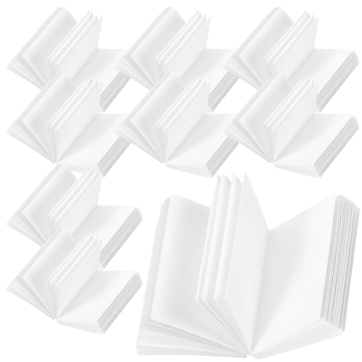20pcs Doll House Mini Books Blank Paintable Models Prop M631936