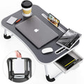 Foldable Lap Desk with Laptop Stand, Gray, Pack of 2 Q156807
