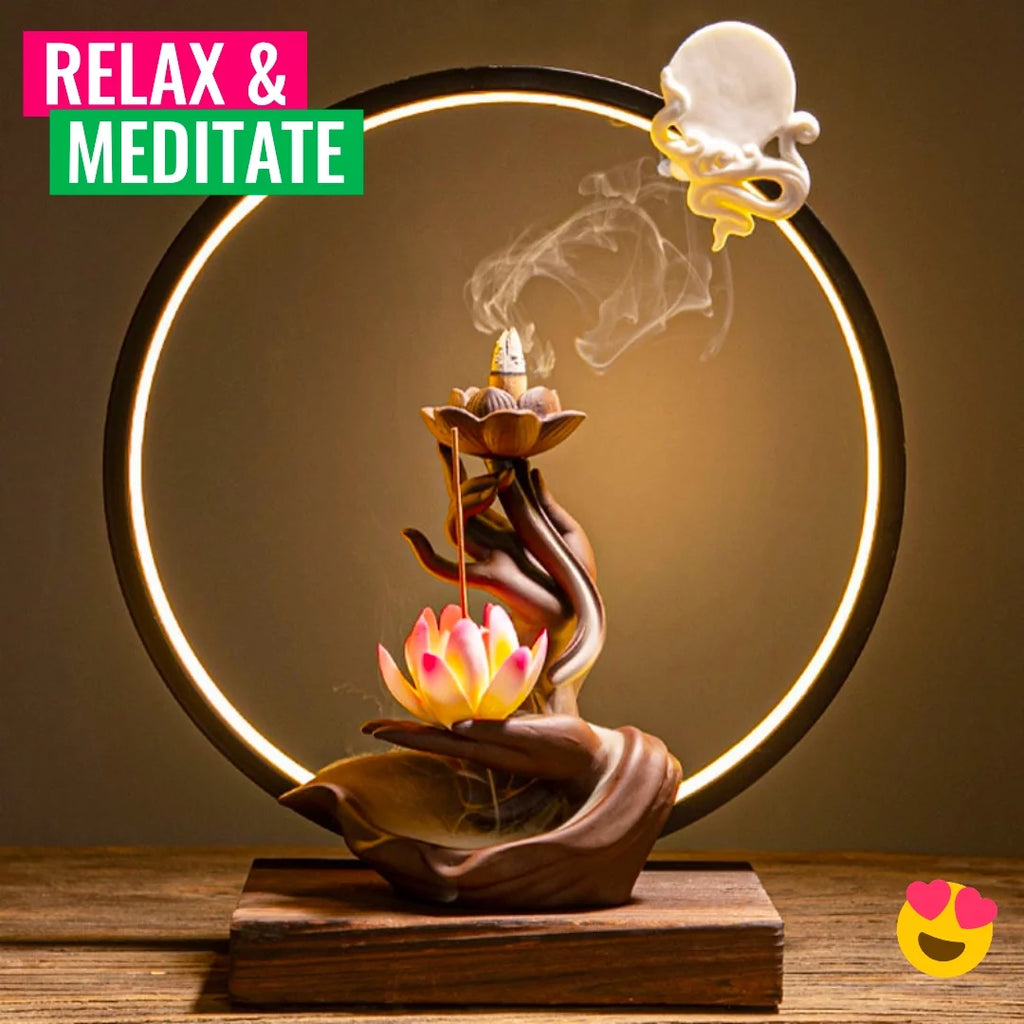 Buddha Hand Backflow Incense Burner P973398