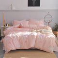Rainbow Twin Cotton Duvet Cover with Zipper Ties, 1 Comforter Cover 2 Shams H36153