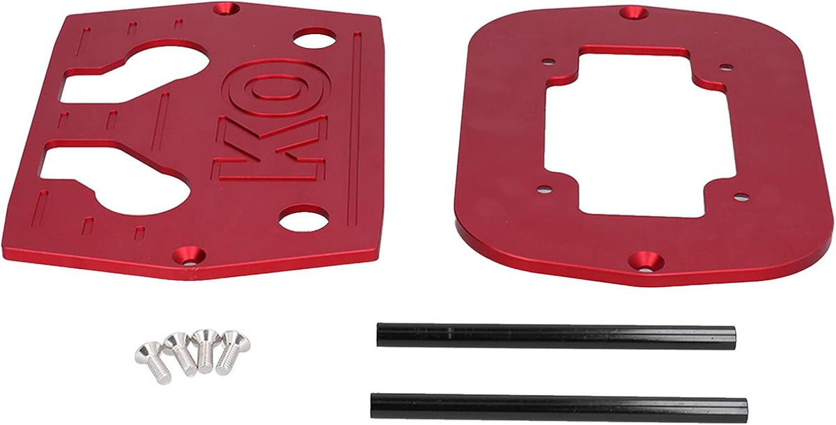 Battery Hold Down Tray Bracket Aluminum Red Pack of 2 O663724