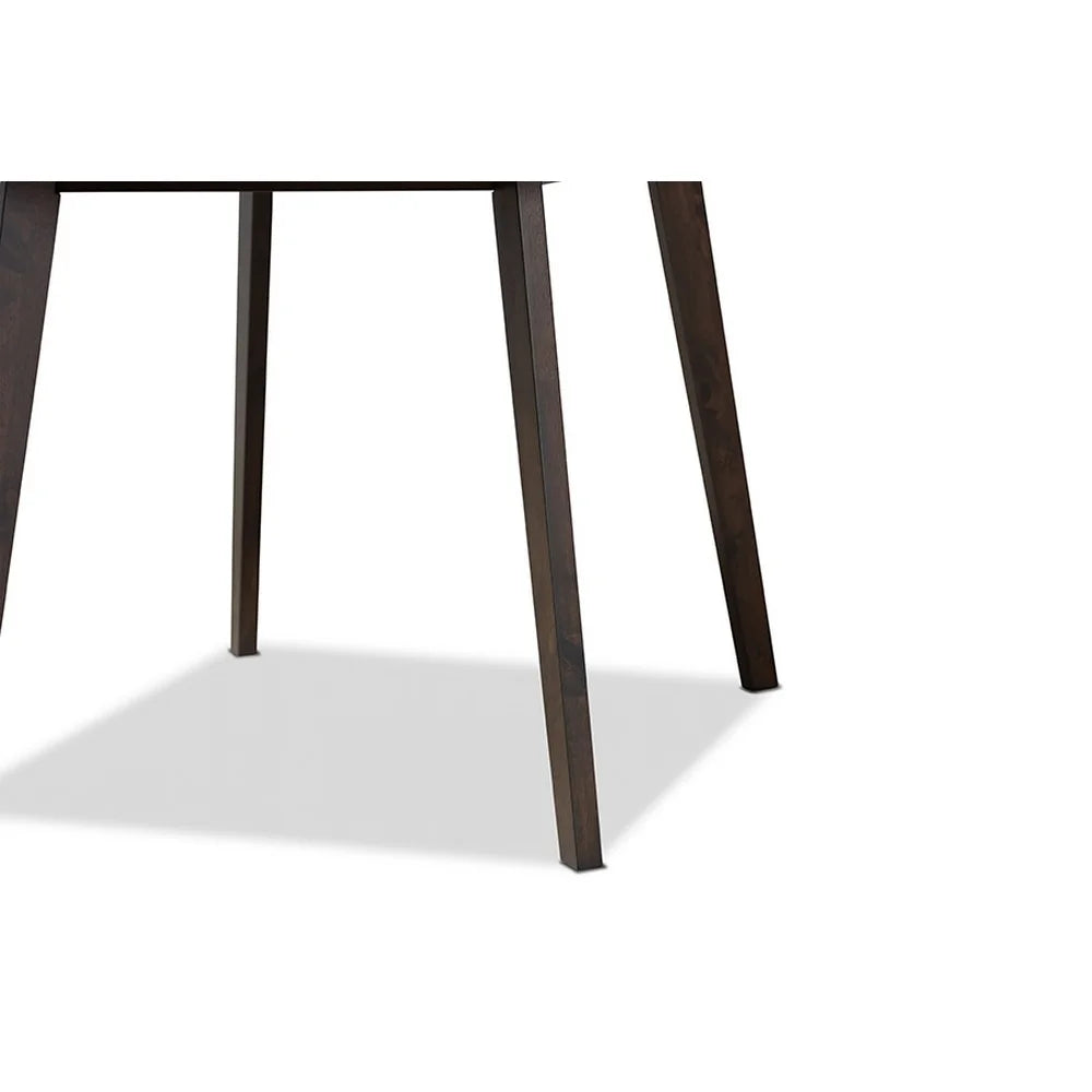 Dark Oak Brown Square Wood Dining Table M965981