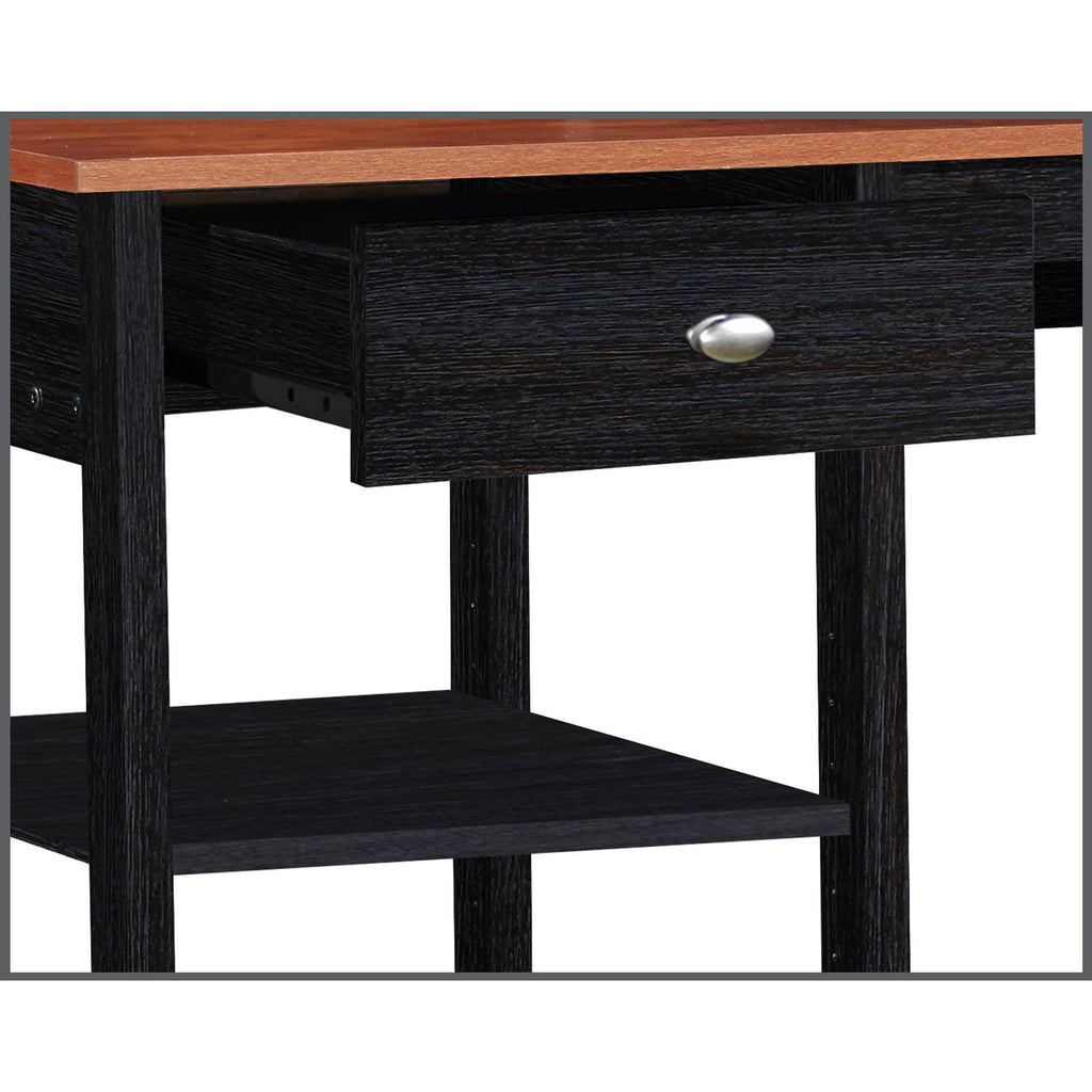 Gray Oak Writing Desk with Hutch N999