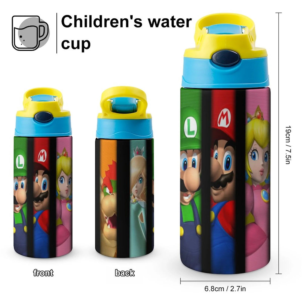 Insulated Stainless Steel Water Bottle With Straw Y374
