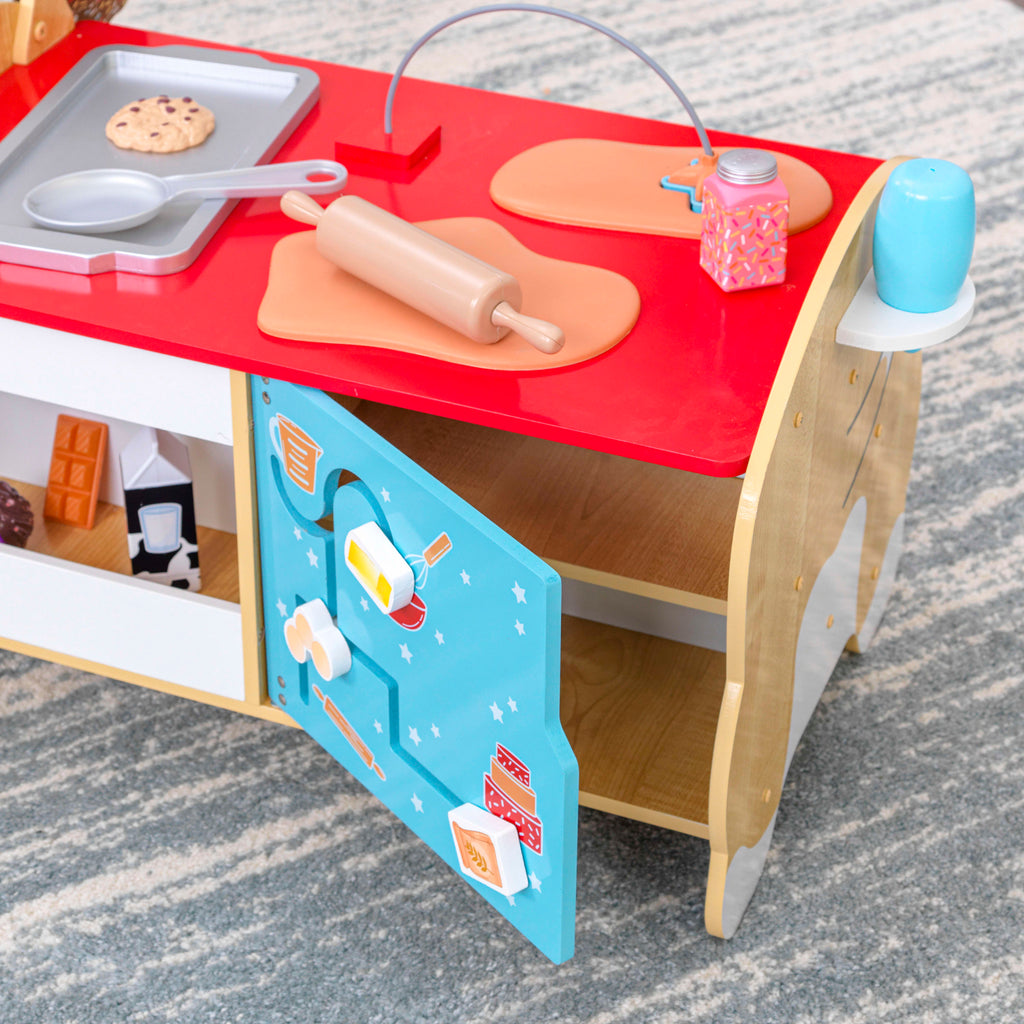 Wooden Toddler Activity Center with 20 Accessories C630444