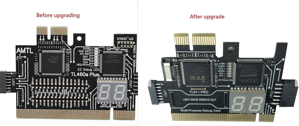 PCIe Motherboard Diagnostic Card Analyzer for Laptop Desktop (Black) K528