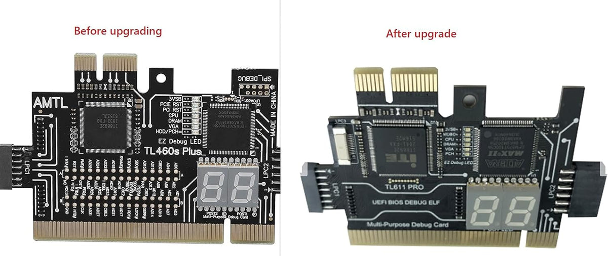 PCIe Motherboard Diagnostic Card Analyzer for Laptop Desktop (Black) K528