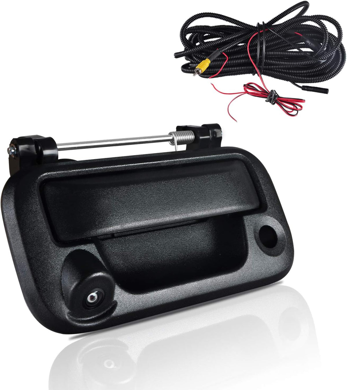 Black Tailgate Backup Reverse Handle with Backup Camera for Pickup Truck Pack of 2 Q50034