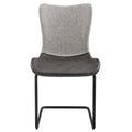 Dark Gray Side Chair Set of 2 B3426