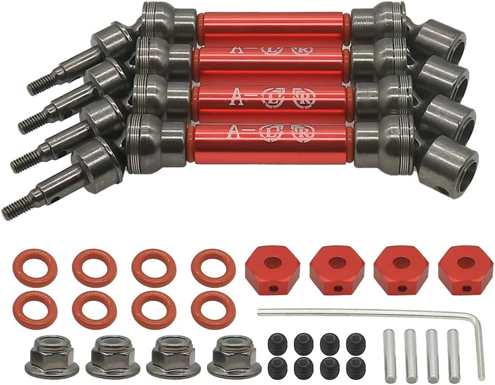 4Pcs Front Rear CVD Drive Shaft Set for Arrma Big Rock V2 Upgrade Parts B265770