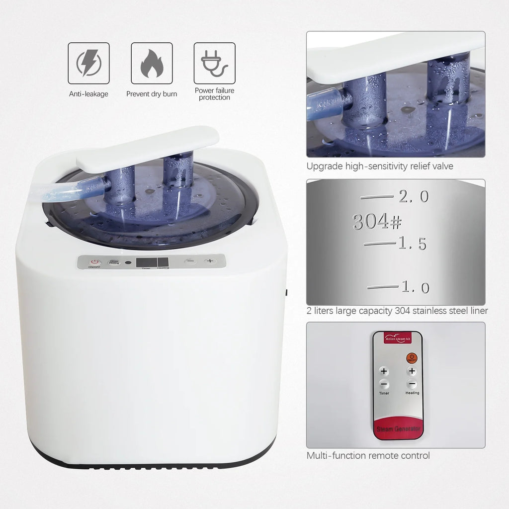 Portable Steam Sauna Tent with Heater, Chair, Remote B728150