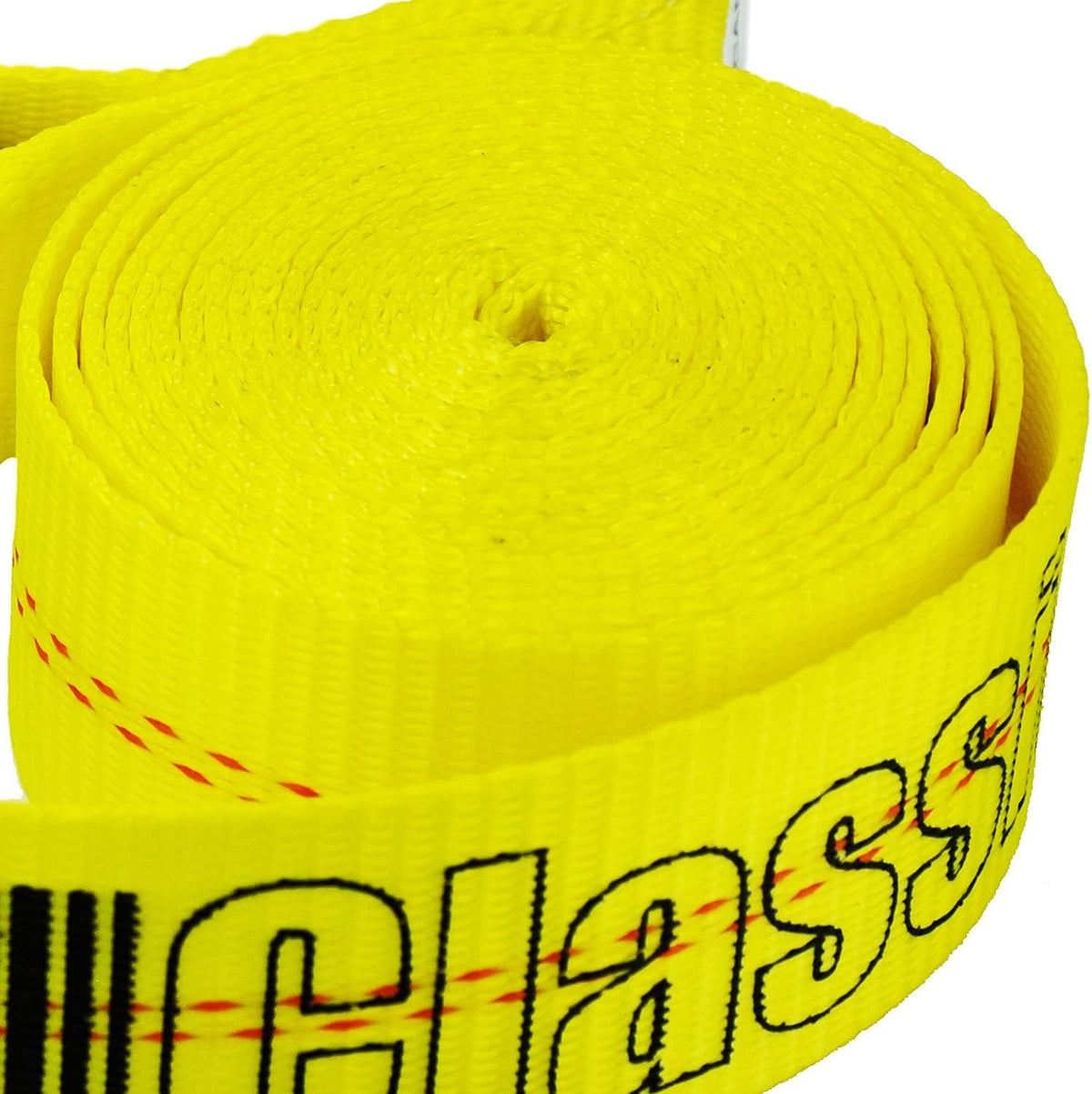 2 Inch x 27 Foot Winch Strap with Wire Hook, 4 Pack, Classic Yellow W342314