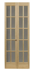 Unfinished Pine Solid Core Wood Bi-Fold Door Z7144