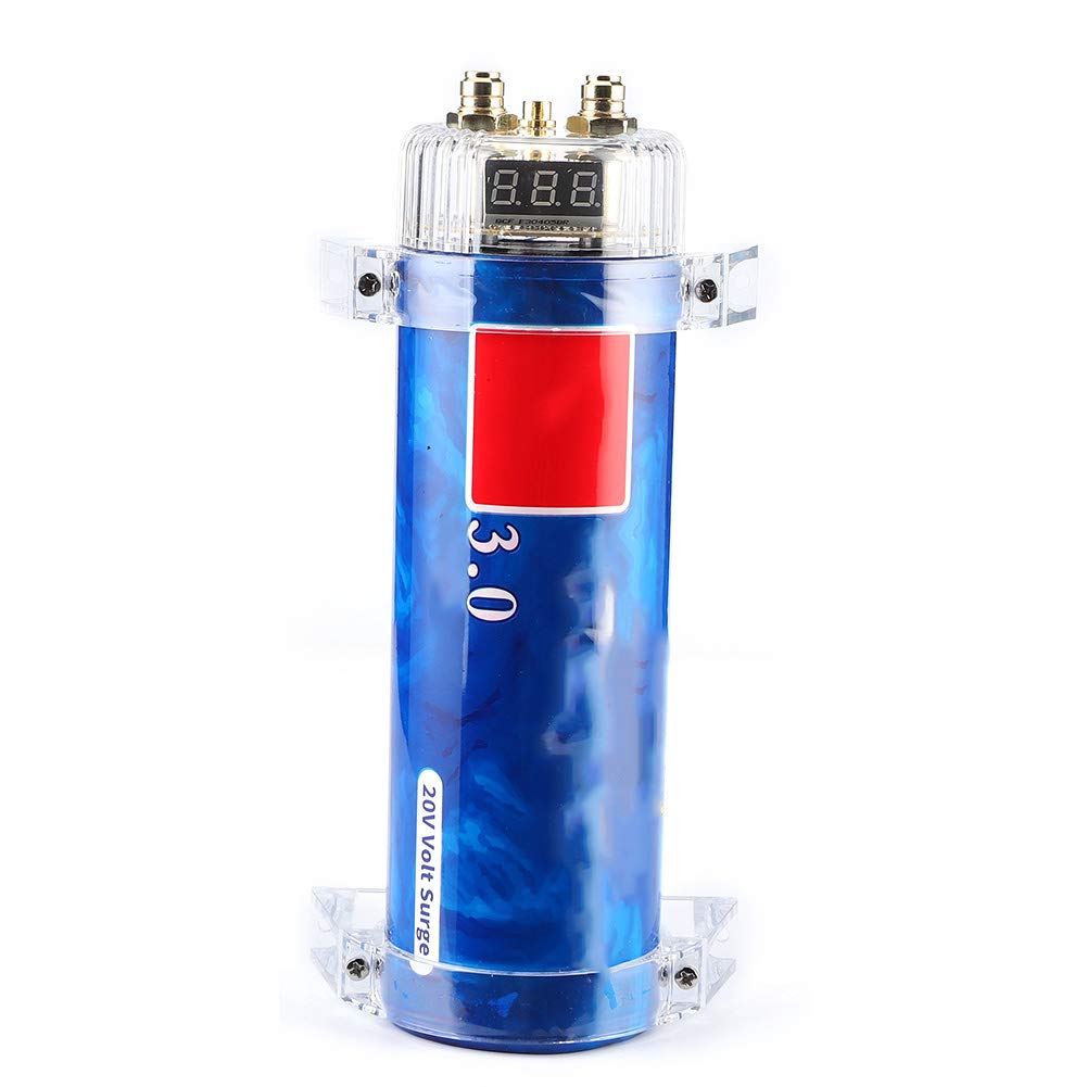 3.0 Farad Aluminum Alloy Car Audio Capacitor Pack of 2 P8242